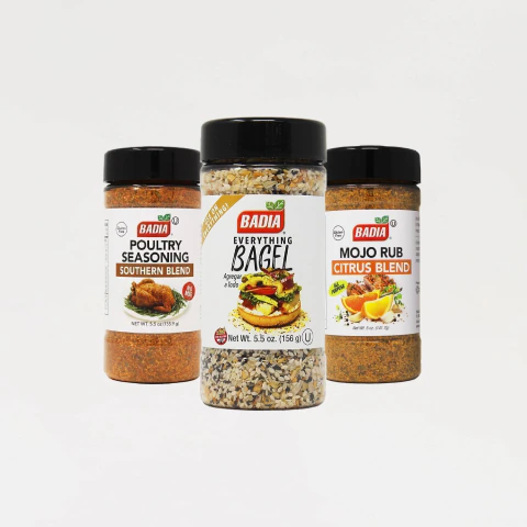 Combo 3 — Everything Bagel + Sazón para Pollo + Mojo Rub