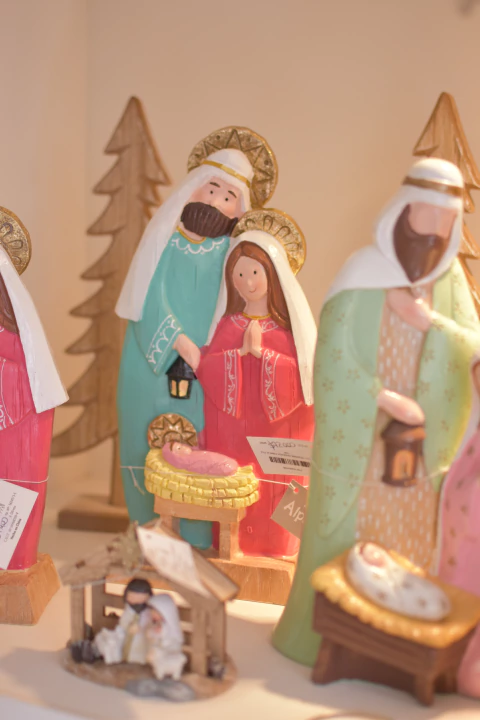 PESEBRE NAVIDAD CON BASE DE MADERA