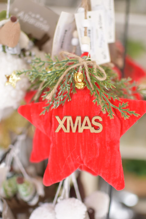 COLGANTE ESTRELLA ROJA X-MAS