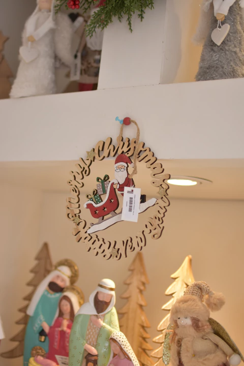 ADORNO COLGANTE CIRCULAR MARRY CHRISTMAS