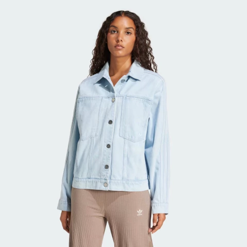 campera Adidas Retro Jeans Oversize