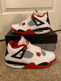 Zapatillas Nike Jordan Retro 4 Fire Red White