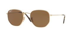 Lentes RB Hexagonal Marron Dorado - comprar online