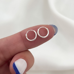 Argollitas 8 mm Plata (Par)