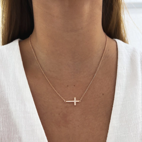 Collar Cruz Rose