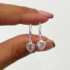 Aros Corazon Cubic Mediano Bis - comprar online