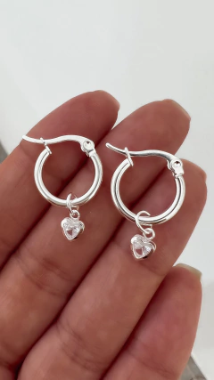 Aros Corazon Cubic Mini - comprar online