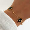Pulsera Flores in Black AD