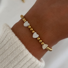 Pulsera Moly Corazón Nácar AD - comprar online