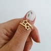 Anillo Estrellas Gold T.14