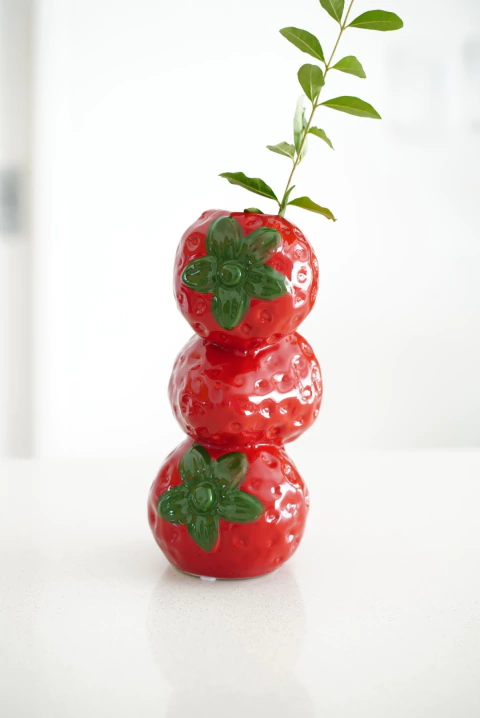 Florero Frutillas Frescas