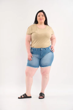 SHORTS DE JEAN STONE CON ROTURA - comprar online