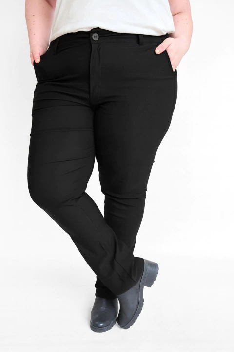 Pantalon sastrero de Bnegalina corte chino Negro