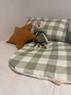 Acolchado para cama de 1 plaza Tussor Estampado cuadros - tienda online