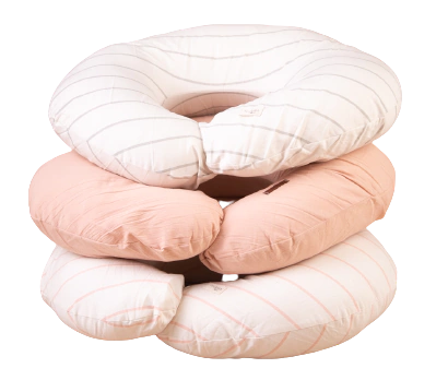 Almohadon de Amamantar Tusor Rayas