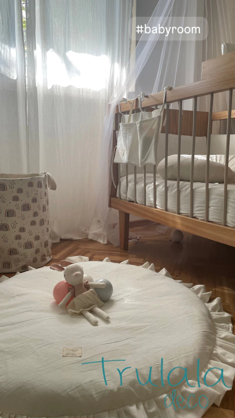 Acolchado y chichoneras cuna funcional y alfombra - comprar online