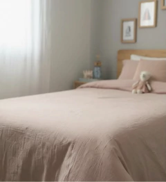 Acolchado verano cobertor para cama de 1 plaza Tussor liso - comprar online