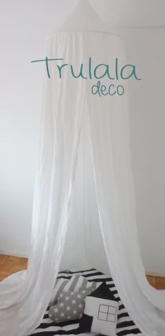 Imagen de Dosel de Gasa de Algodón + Tul Mosquitero