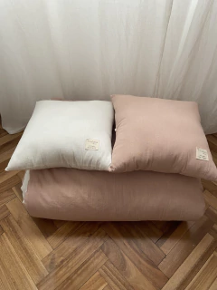 Acolchado para cama de 1 plaza Tussor + 2 almohadones - TRULALADECO