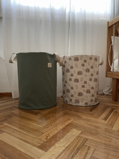 Bolsón porta juguetes GRANDE estampado con Manijas