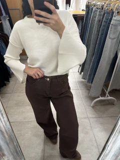 Wide leg CHOCOLATE - tienda online