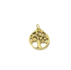 DIJE ARBOL DO22 (1,9 CM) ACERO DORADO