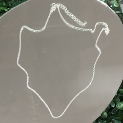 CADENA ACERO BLANCO (45CM, ALARGUE A 50CM) CNA448