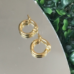 ARGOLLAS ACERO DORADO (1,2CM) ACR135