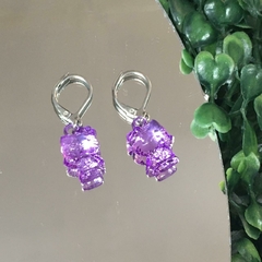 AROS ACERO KITTY VIOLETA AC3081