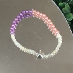 PULSERA INFANTIL ELASTIZADA PERLAS ESTRELLA P2351