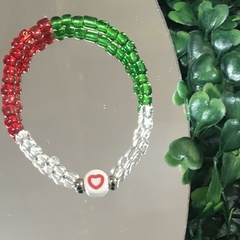 PULSERA INFANTIL ELASTIZADA CANUTILLOS CORAZON P2357