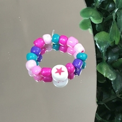 ANILLO ELASTIZADO INFANTIL ESTRELLA (COLOR ESTRELLA ROSA O VIOLETA) AE1645 - comprar online