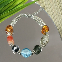 PULSERA PIEDRAS DE LA INDIA (18CM, ALARGUE 21CM) P2397 - comprar online