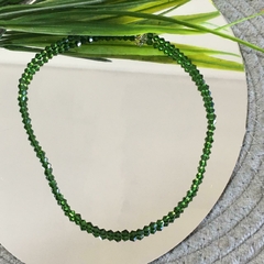 COLLAR CRISTALES VERDES (38CM ALARGUE 41CM ) CNA571 - comprar online