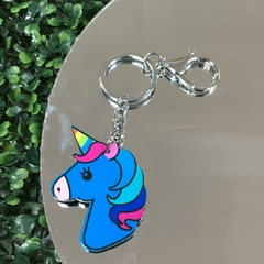 LLAVERO UNICORNIO CELESTE CHICO (5,5CM) LLAV270 - comprar online