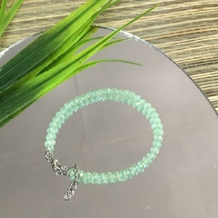 PULSERA CRISTALES VERDES (18CM ALARGUE A 21CM) P1616 - comprar online