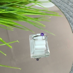 ANILLO ACERO CUBIC VIOLETA ANC587 - comprar online