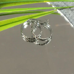 AROS ACERO ARGOLLAS LABRADAS (2CM) AC3183 - comprar online