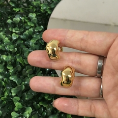 AROS DORADOS GOTA CHUNKY (perno acero) AC3219 - comprar online