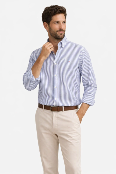 Camisa Rayada 100% Algodón Egipcio - art. 425320