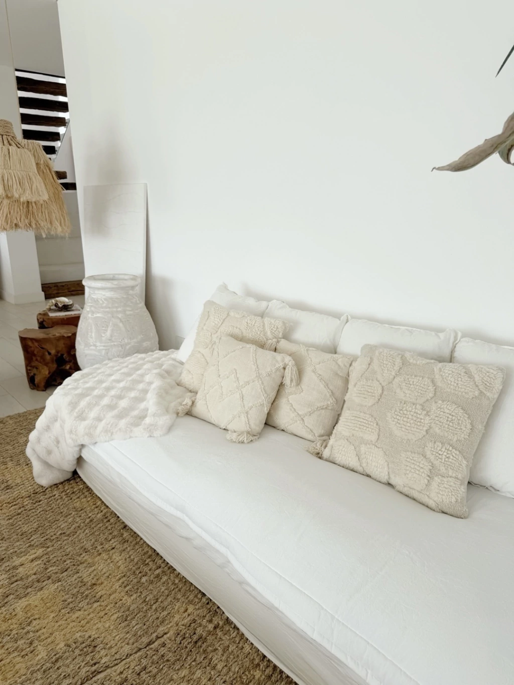 Pillow gris elefante & Off white