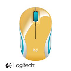 MOUSE MINI INALAMBRICO LOGITECH M187 (AMARILLO)