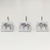 Ganchos Cortina de Baño Resina Elephant Gris Negro