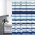 Cortina de Baño PVC Sripes Azul Celeste
