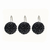 Ganchos Cortina de Baño Resina Rosette Negro