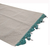 Gabardina Crudo Puntilla Borlas Turquesa 50 x 200 - comprar online