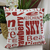 Funda de Almohadón Letras Rojas 40 x 40 en internet