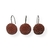 Ganchos Cortina de Baño Resina Rosette Terracota