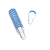 Ganchos Cortina de Baño Roller Hook Turquesa