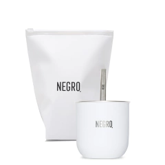 Mate Blanco + Bombilla de Acero